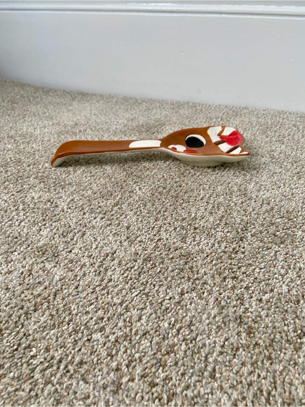 Zrike Rudolph The Red-Nosed Reindeer Ceramic Figural Spoon Rest Holiday Decor - Picture 8 of 12